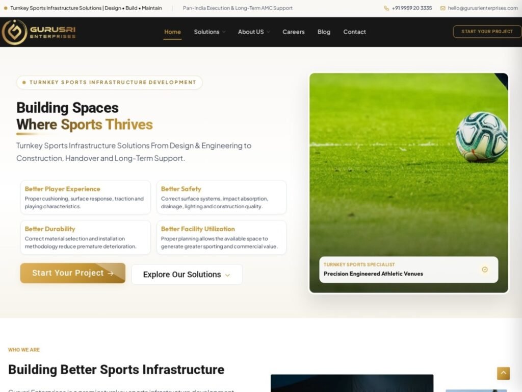 Gurusri Enterprises - website design by iNext Digital